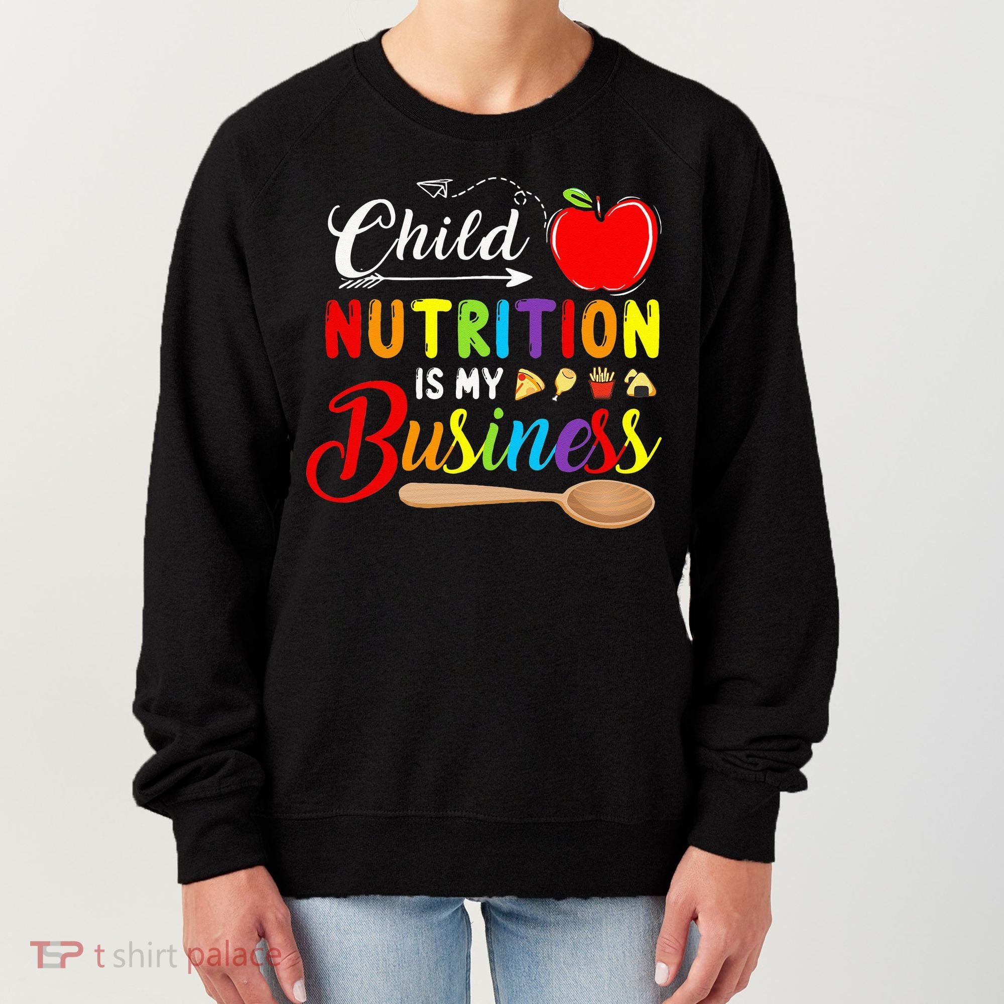 Child Nutrition Is My Business Cute Apple Women's Sweatshirt
