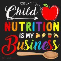 Child Nutrition Is My Business Cute Apple Women's Sweatshirt thumb 2