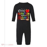 Child Nutrition Is My Business Cute Apple Infant Fleece One Piece thumb 0