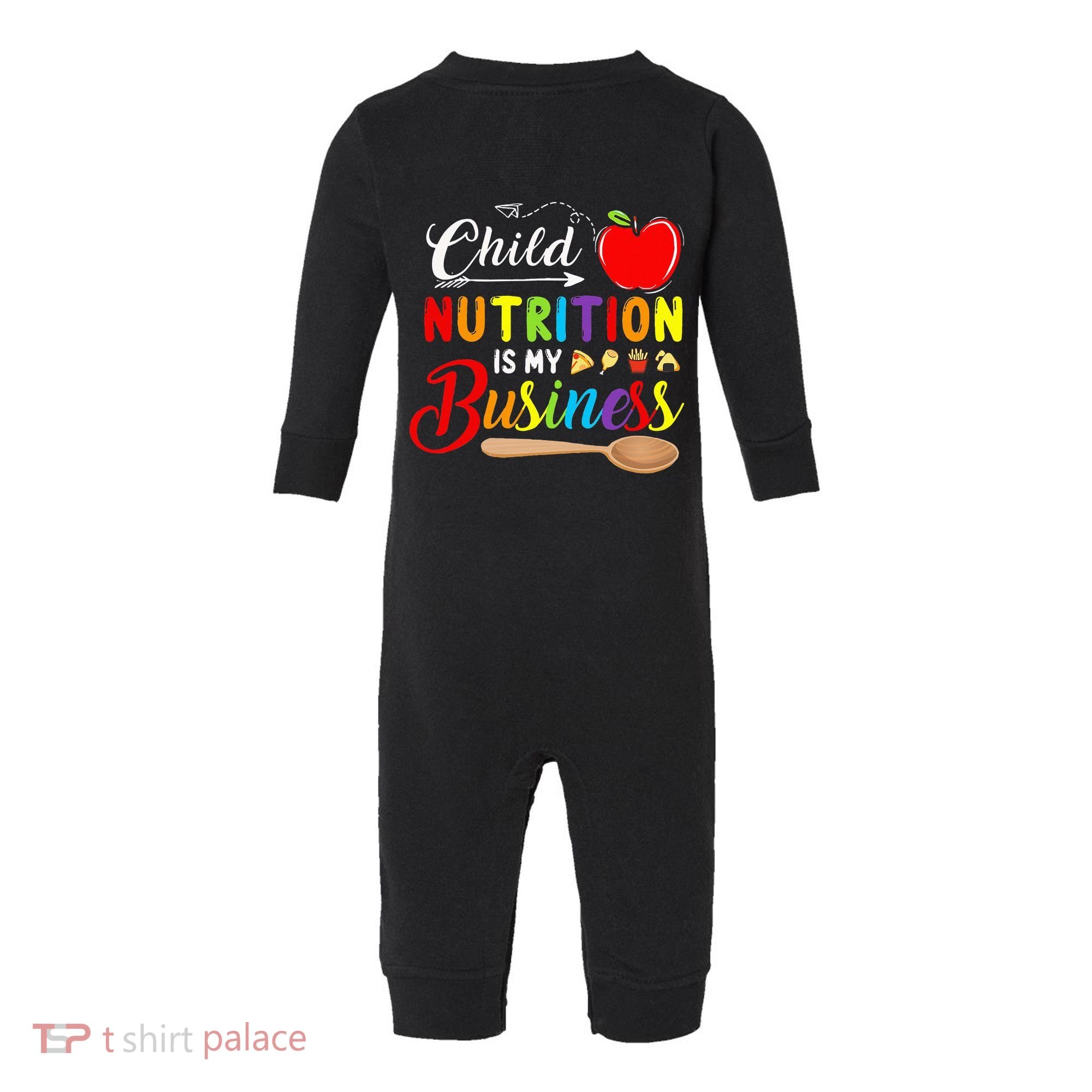 Child Nutrition Is My Business Cute Apple Infant Fleece One Piece