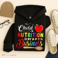 Child Nutrition Is My Business Cute Apple Hoodie thumb 4