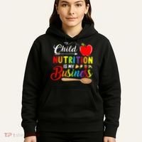Child Nutrition Is My Business Cute Apple Hoodie thumb 5
