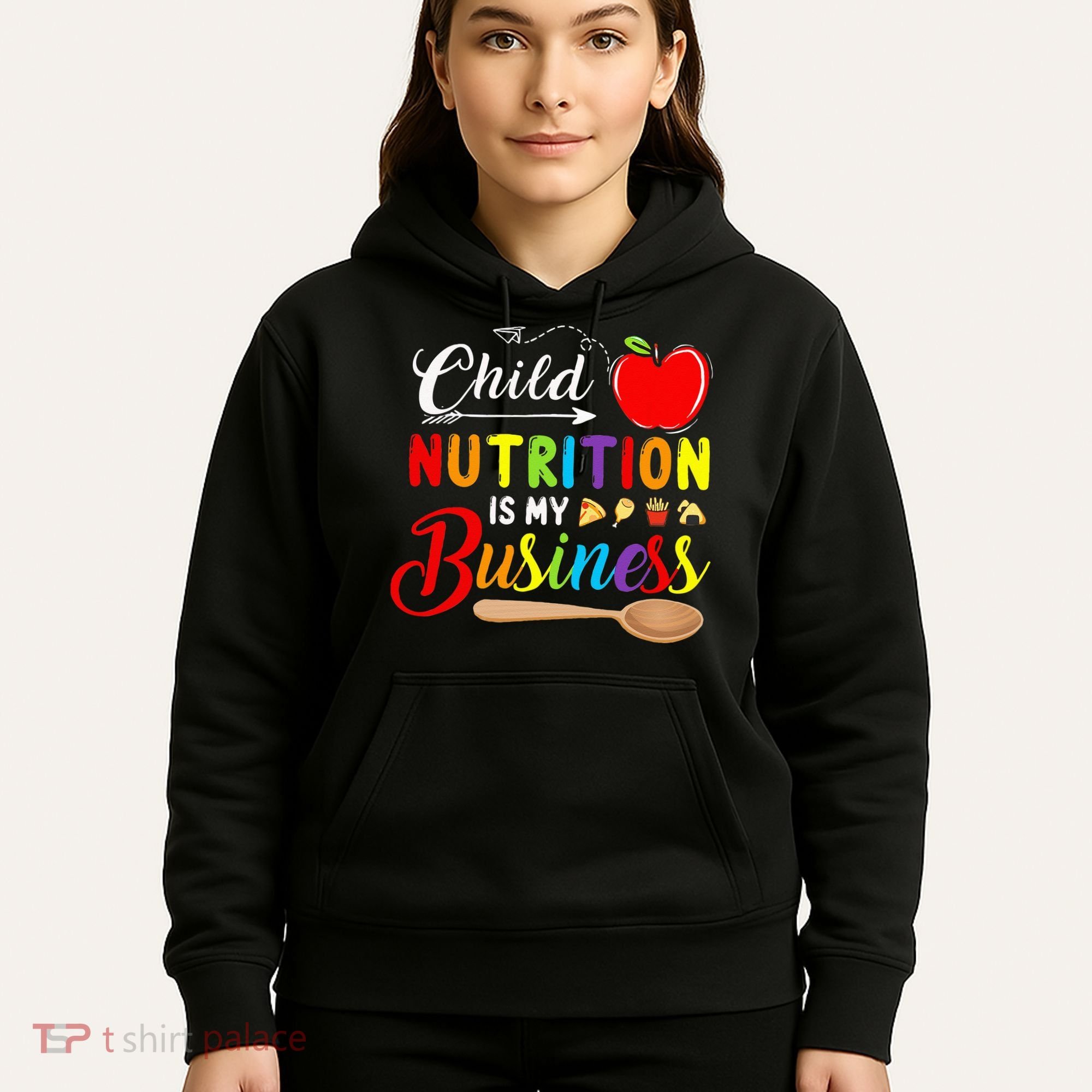 Child Nutrition Is My Business Cute Apple Hoodie