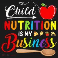 Child Nutrition Is My Business Cute Apple T-Shirt thumb 7