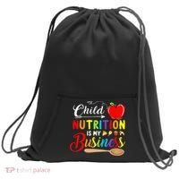 Child Nutrition Is My Business Cute Apple Sweatshirt Cinch Pack Bag thumb 0