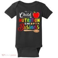 Child Nutrition Is My Business Cute Apple Baby Bodysuit thumb 0