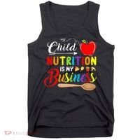 Child Nutrition Is My Business Cute Apple Tank Top thumb 0