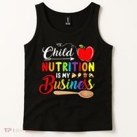 Child Nutrition Is My Business Cute Apple Tank Top thumb 2
