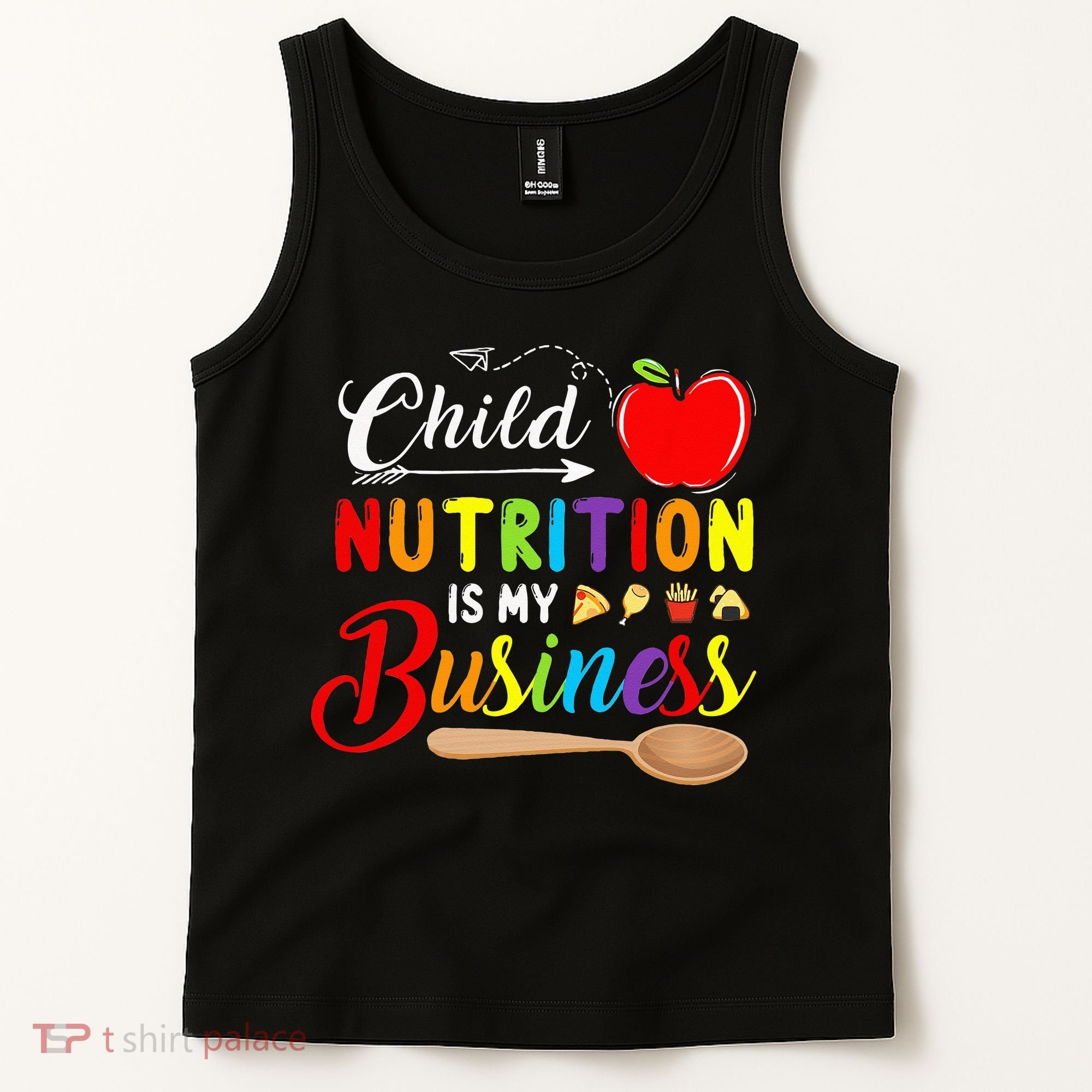 Child Nutrition Is My Business Cute Apple Tank Top