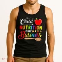 Child Nutrition Is My Business Cute Apple Tank Top thumb 3