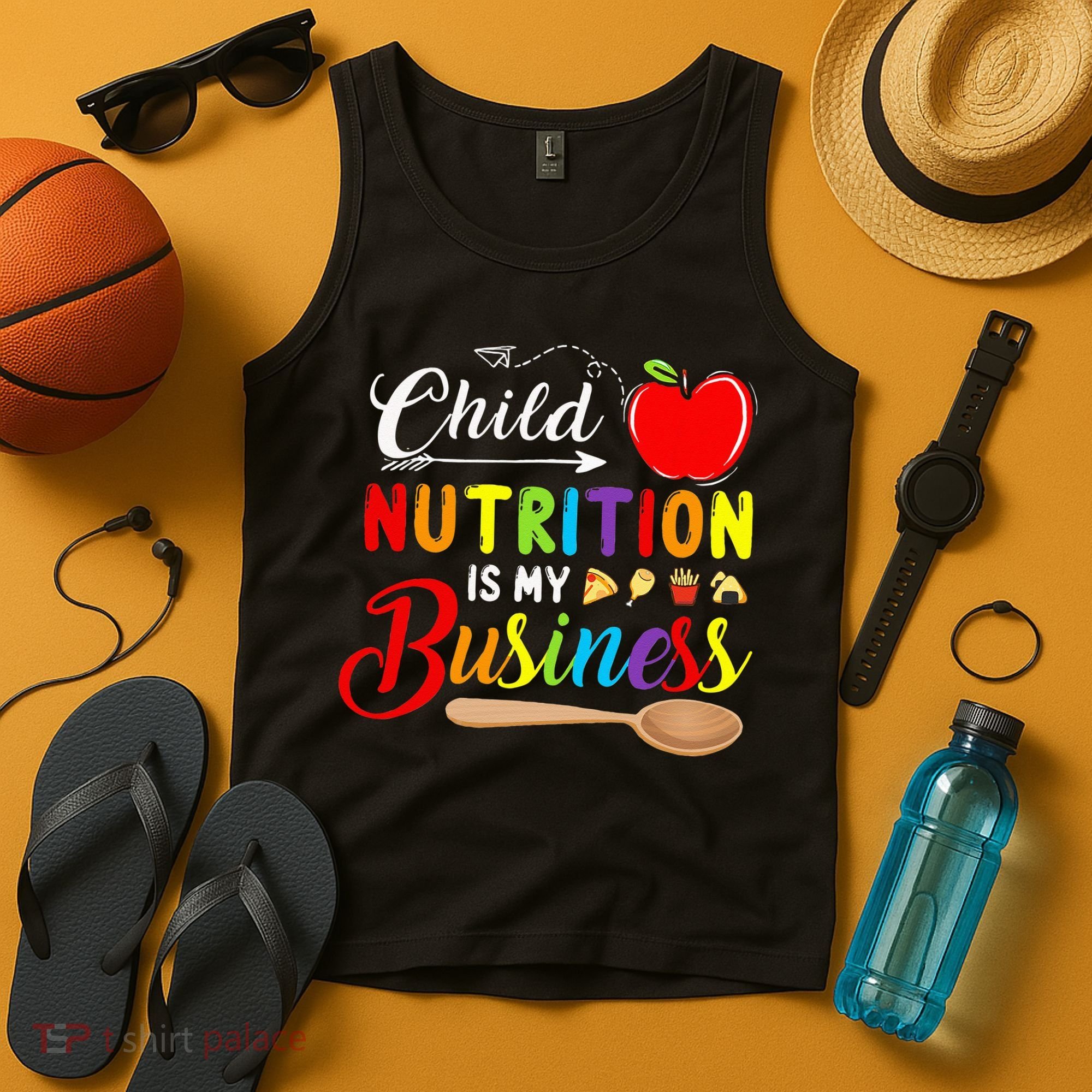 Child Nutrition Is My Business Cute Apple Tank Top