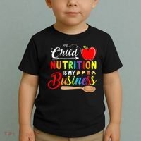 Child Nutrition Is My Business Cute Apple Toddler T-Shirt thumb 2