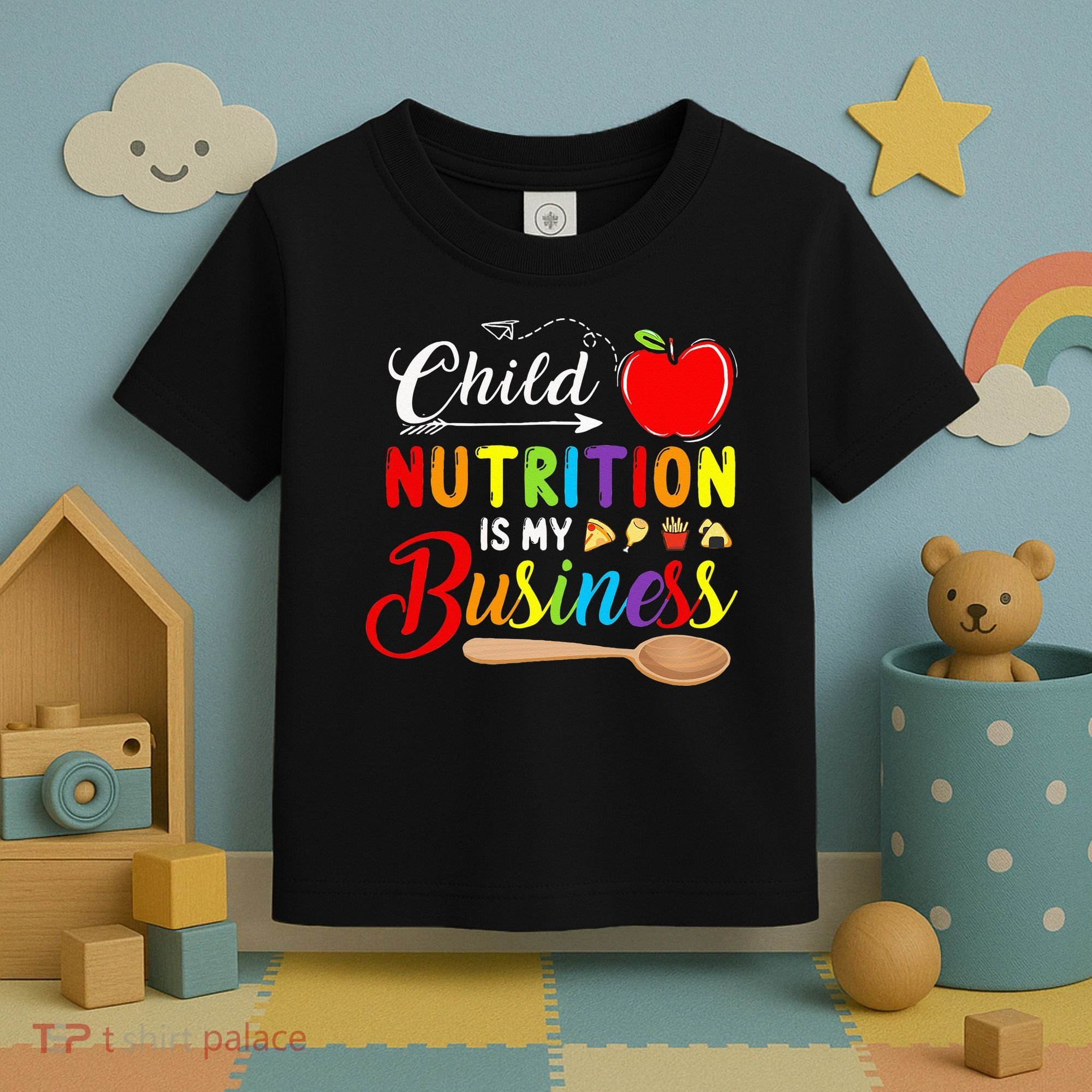 Child Nutrition Is My Business Cute Apple Toddler T-Shirt
