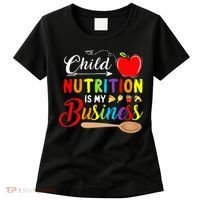 Child Nutrition Is My Business Cute Apple Women's T-Shirt thumb 0