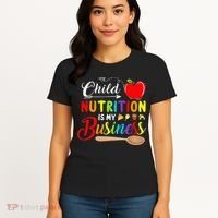Child Nutrition Is My Business Cute Apple Women's T-Shirt thumb 4