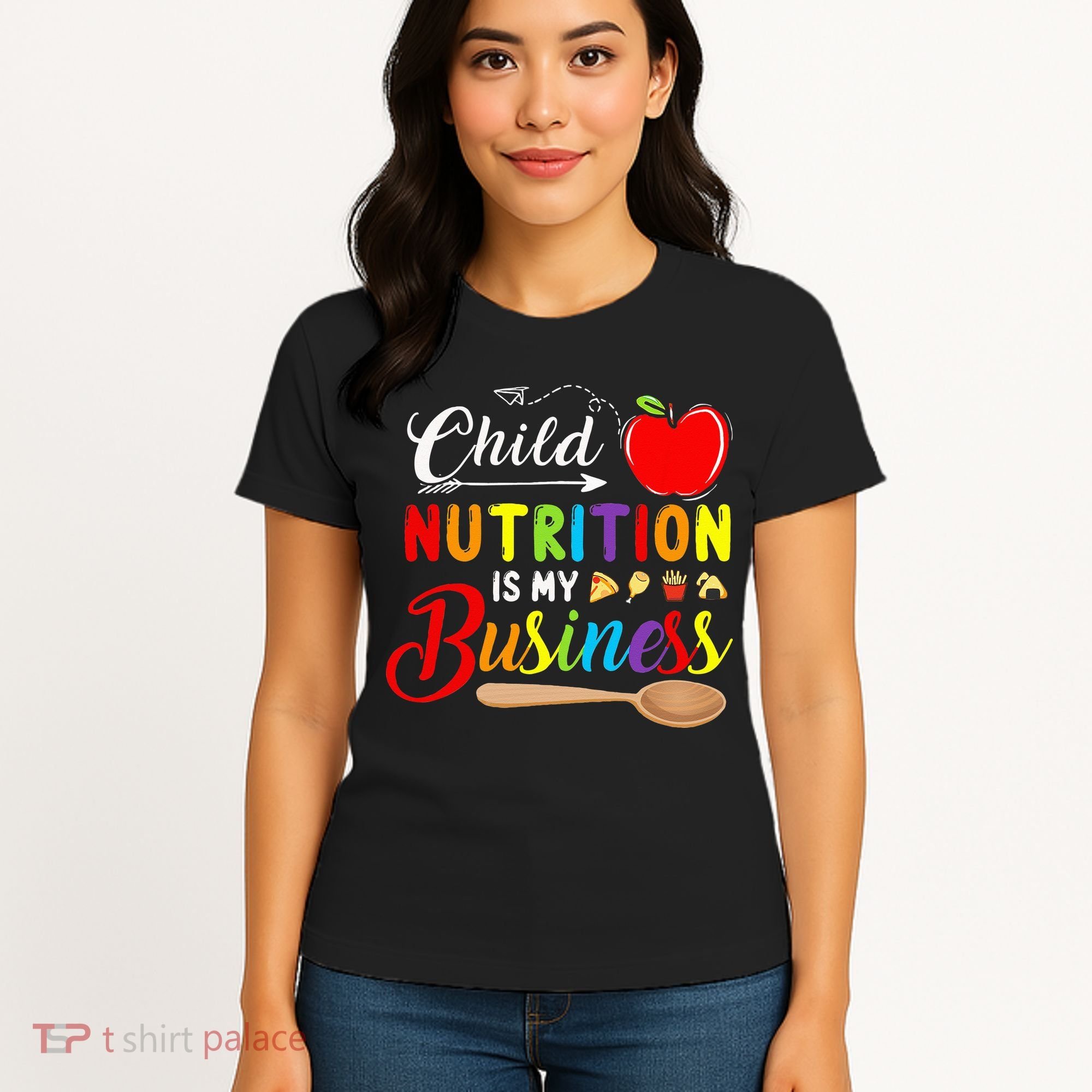 Child Nutrition Is My Business Cute Apple Women's T-Shirt