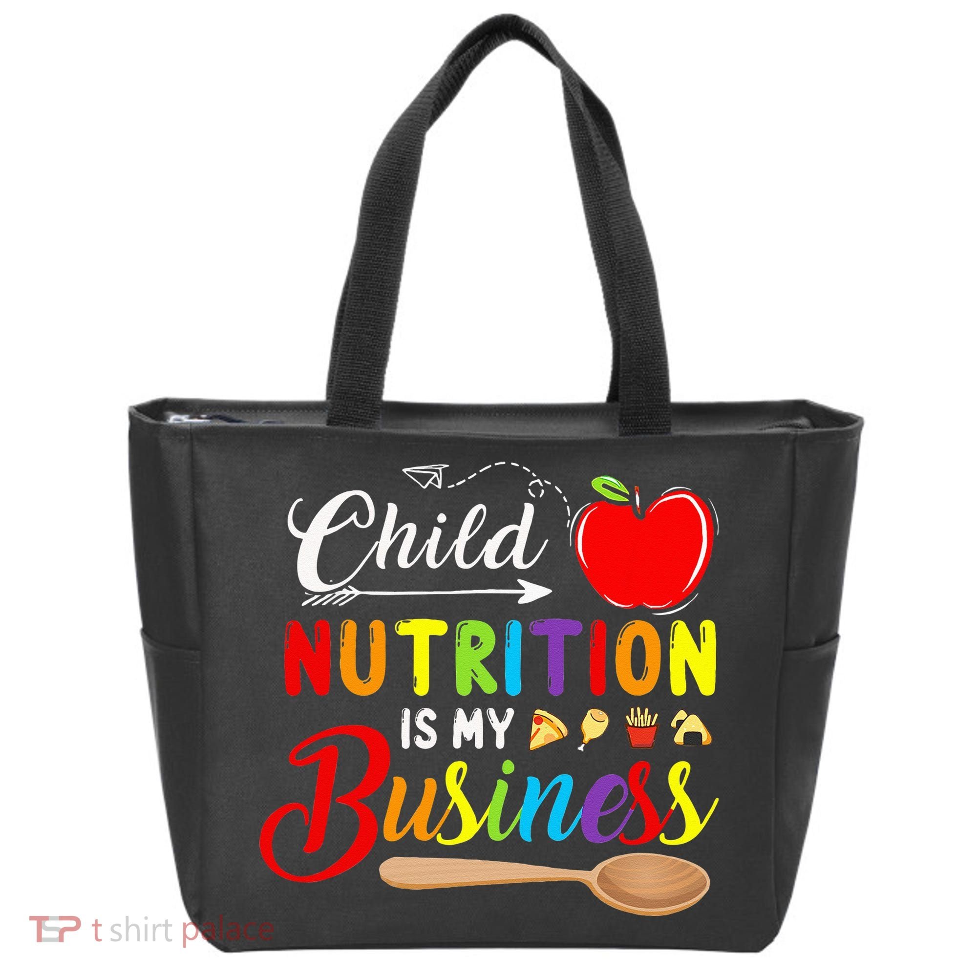Child Nutrition Is My Business Cute Apple Tote Bag