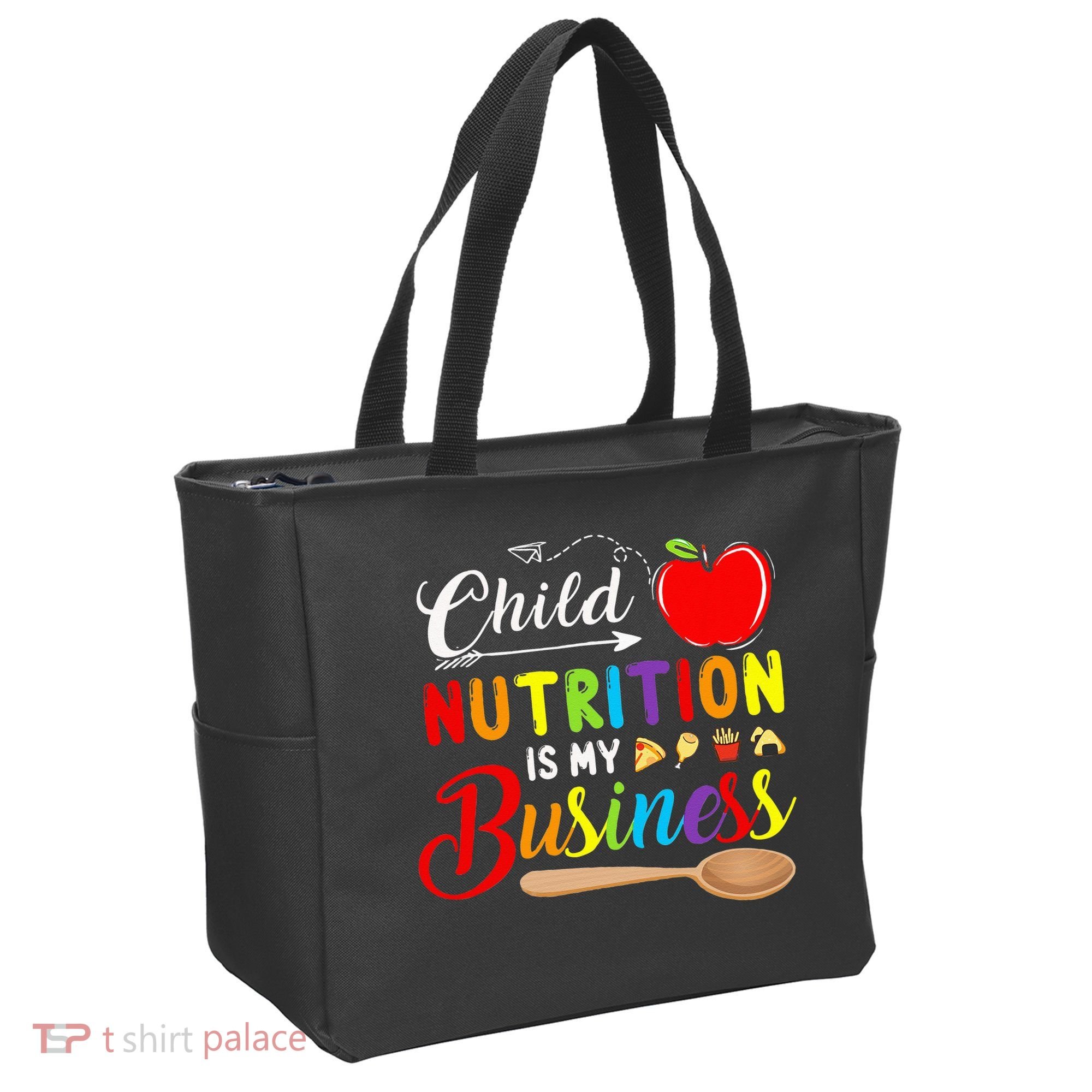 Child Nutrition Is My Business Cute Apple Tote Bag