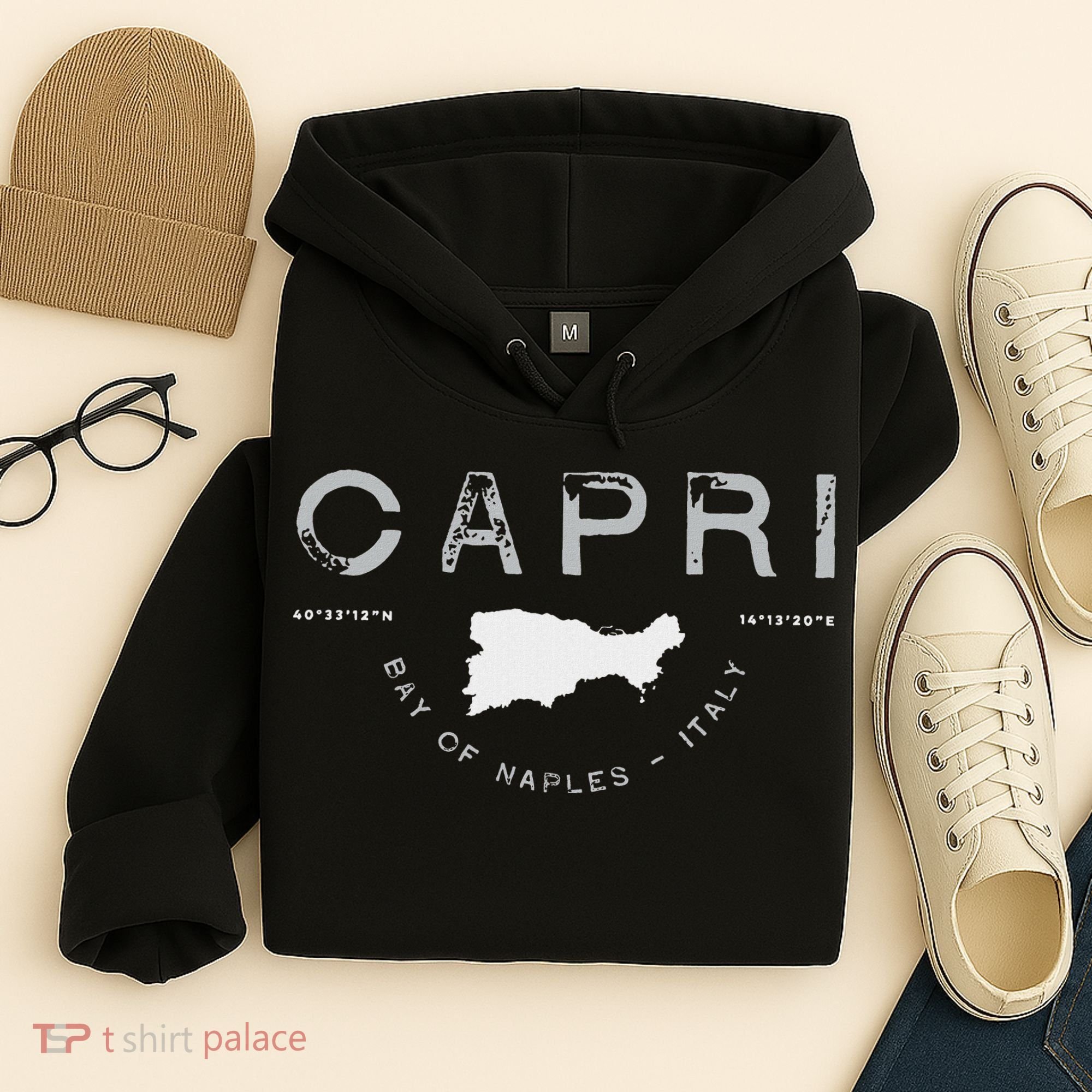 Capri Naples Italy Graphic Hoodie