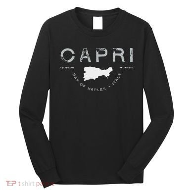 Capri Naples Italy Graphic Long Sleeve Shirt