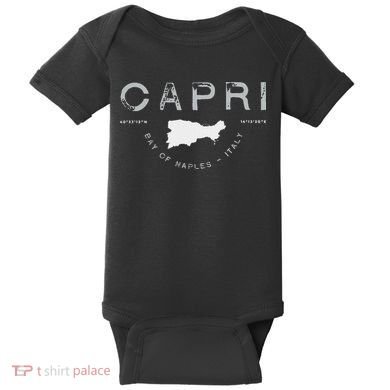 Capri Naples Italy Graphic Baby Bodysuit