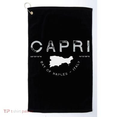 Capri Naples Italy Graphic Golf Towel