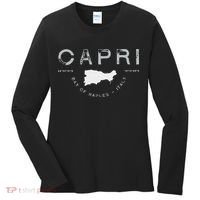 Capri Naples Italy Graphic Women's Long Sleeve Shirt thumb 0