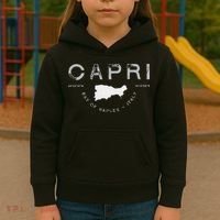 Capri Naples Italy Graphic Kids Hoodie thumb 3