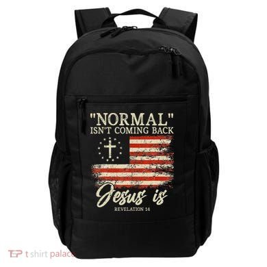 Christian Normal Isnt Coming Back Jesus Is Gift Backpack