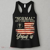 Christian Normal Isnt Coming Back Jesus Is Gift Women's Tank Top thumb 3