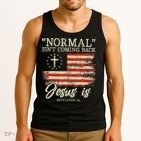 Christian Normal Isnt Coming Back Jesus Is Gift Tank Top thumb 3