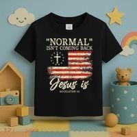 Christian Normal Isnt Coming Back Jesus Is Gift Toddler T-Shirt thumb 3