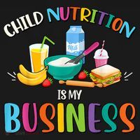 Child Nutrition Is My Business Cafeteria Worker Lunch Lady Women's Hoodie thumb 2