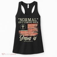 Christian Normal Isn't Coming Back Jesus Is Gift Women's Tank Top thumb 0