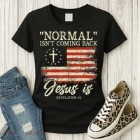Christian Normal Isn't Coming Back Jesus Is Gift Women's T-Shirt thumb 3