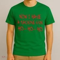 Christmas Now I Have A Machine Gun Ho Ho Ho T-Shirt thumb 3