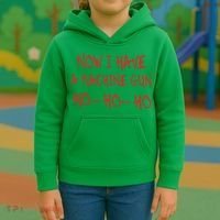 Christmas Now I Have A Machine Gun Ho Ho Ho Kids Hoodie thumb 3