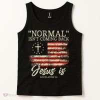 Christian Normal IsnT Coming Back Jesus Is Gift Tank Top thumb 2