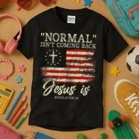 Christian Normal IsnT Coming Back Jesus Is Gift Kids T-Shirt thumb 3