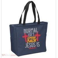 Christian Normal Isn't Coming Back Jesus Is Revelation Tote Bag thumb 2
