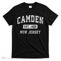 Camden New Jersey Nj Vintage Established Sports T-Shirt thumb 0