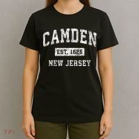 Camden New Jersey Nj Vintage Established Sports T-Shirt thumb 4