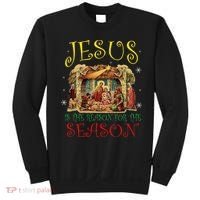 Christmas Nativity Jesus Is The Reason For The Season Manger Sweatshirt thumb 0