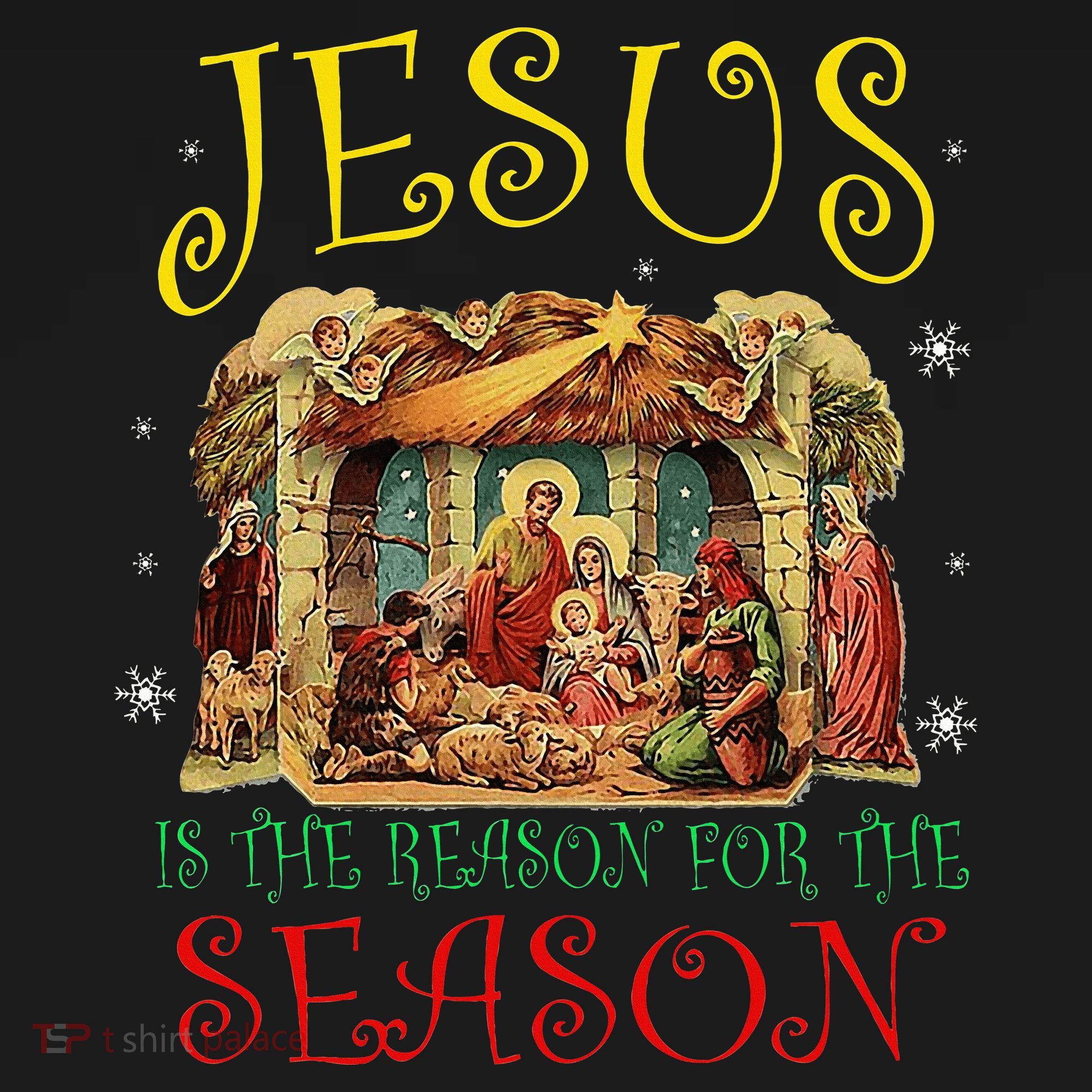 Christmas Nativity Jesus Is The Reason For The Season Manger Mousepad