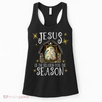 Christmas Nativity Jesus Is The Reason For The Season Manger Women's Tank Top thumb 0