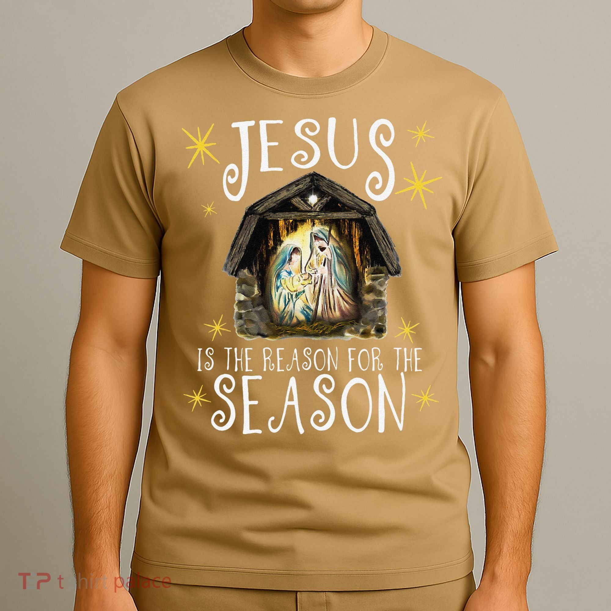 Christmas Nativity Jesus Is The Reason For The Season Manger T-Shirt