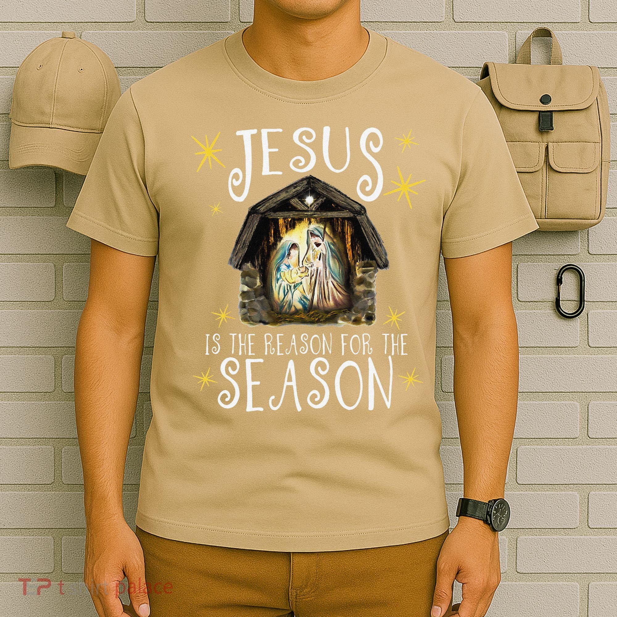 Christmas Nativity Jesus Is The Reason For The Season Manger T-Shirt
