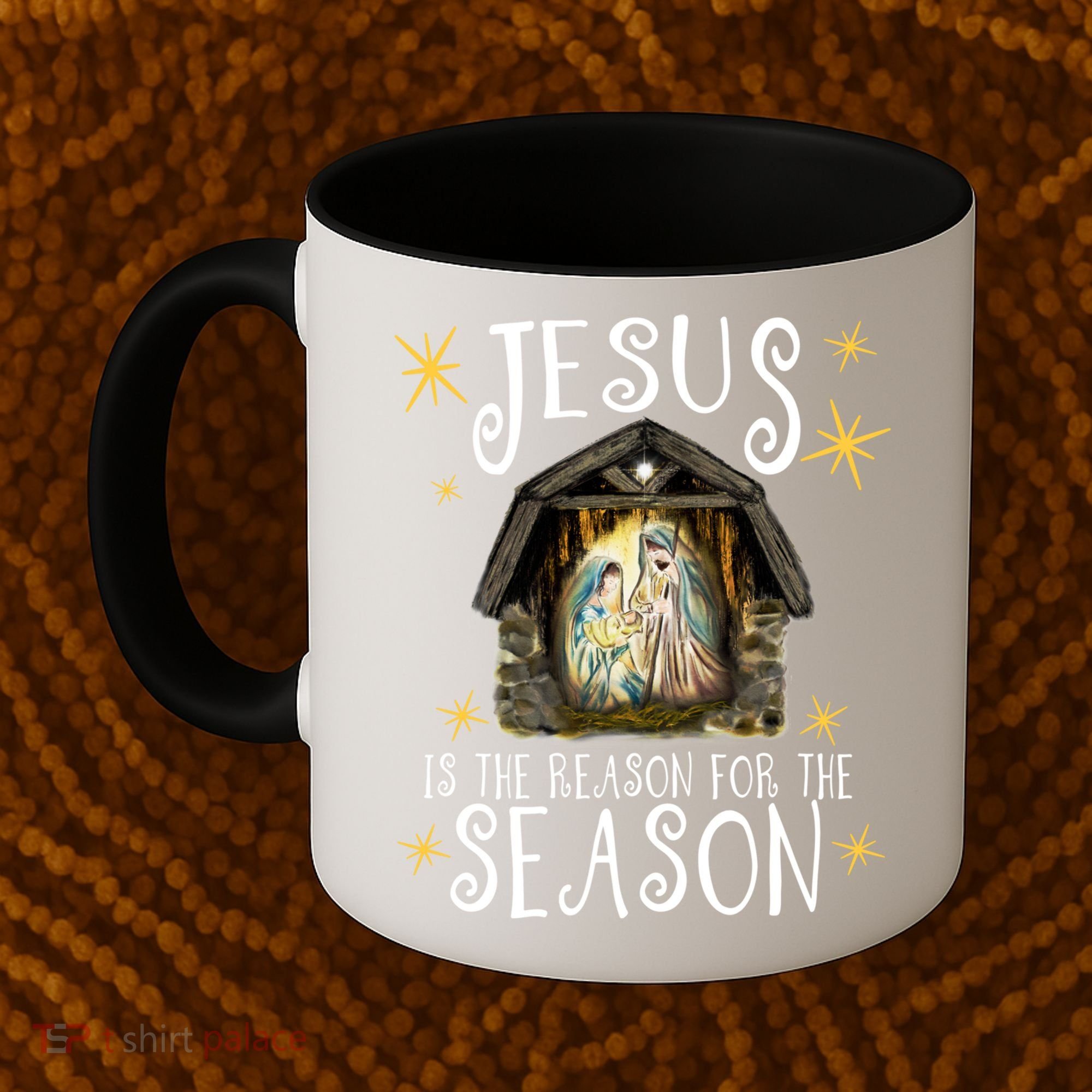 Christmas Nativity Jesus Is The Reason For The Season Ger Gift Coffee Mug