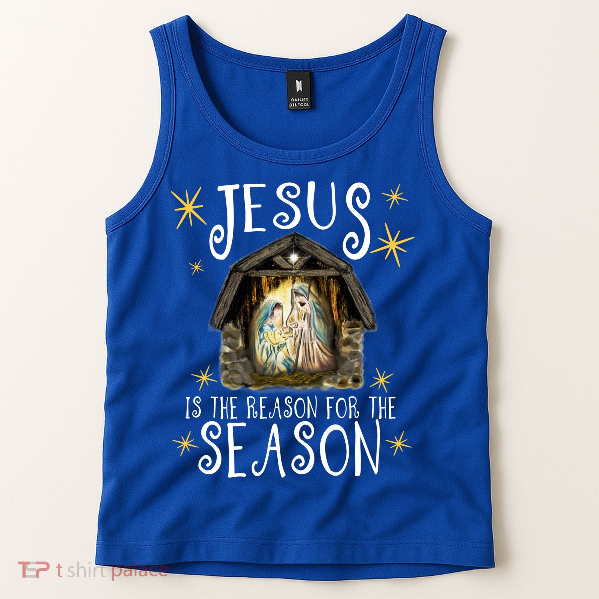 Christmas Nativity Jesus Is The Reason For The Season Ger Gift Tank Top