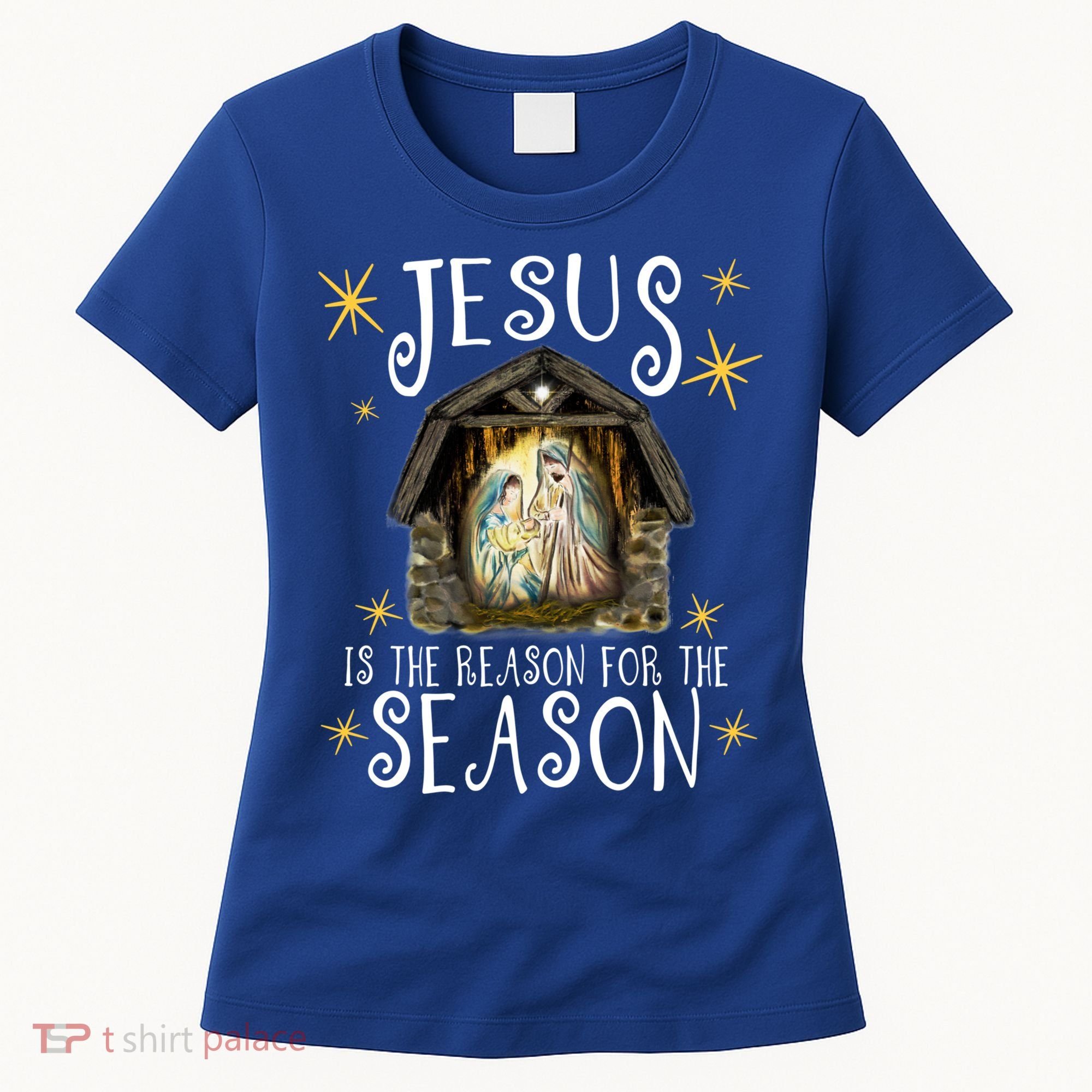 Christmas Nativity Jesus Is The Reason For The Season Ger Gift Women's T-Shirt